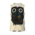 thumbnail image 1 of Gaeub Owl with Mandala Men's Mesh Basketball Jersey, Quick-Drying Sleeveless Top S-4XL, Loose Muscle Tank Top -X-Large, 1 of 9