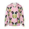 thumbnail image 1 of Gaeub Panda Avocado Men's and Women's UPF 50+ Long-Sleeved Sun Protection Clothing, Fishing Shirt Long Sleeve Zip - 3X-Large, 1 of 9