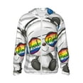 thumbnail image 1 of Gaeub Panda with Sun glasses Men's and Women's UPF 50+ Long-Sleeved Sun Protection Clothing, Fishing Shirt Long Sleeve Zip - XX-Large, 1 of 9