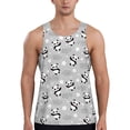 thumbnail image 1 of Gaeub Pandas Between Clouds and Stars Men's Athletic Tank Top, Workout Sleeveless Shirts, Running Tank Tops for Gym, Running, Training - 4X-Large, 1 of 9