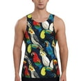 thumbnail image 1 of Gaeub Parrot Men's Athletic Tank Top, Workout Sleeveless Shirts, Running Tank Tops for Gym, Running, Training - XX-Large, 1 of 9