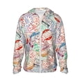 thumbnail image 1 of Gaeub Passport Stamp Men's and Women's UPF 50+ Long-Sleeved Sun Protection Clothing, Fishing Shirt Long Sleeve Zip - XX-Large, 1 of 9