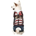 thumbnail image 1 of Gaeub Patriotic Boxing Bear Art Dog Hoodie Sweatshirts Warm Dog Clothes for Small Dogs,Puppy and Cat Costume-, 1 of 7