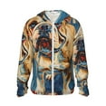 thumbnail image 1 of Gaeub Patriotic Bulldog Welcome Men's and Women's UPF 50+ Long-Sleeved Sun Protection Clothing, Fishing Shirt Long Sleeve Zip-Medium, 1 of 7