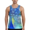 thumbnail image 1 of Gaeub Peacock Men's Athletic Tank Top, Workout Sleeveless Shirts, Running Tank Tops for Gym, Running, Training - X-Large, 1 of 9