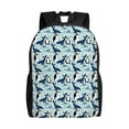 thumbnail image 1 of Gaeub Penguins Dolphins Whales Print Unisex Backpacks, College Bookbag,Daypack with Padded 15" Laptop Sleeve,for School, Work, and Travel, 1 of 8