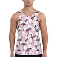 thumbnail image 1 of Gaeub Pineapple Flamingo Men's Athletic Tank Top, Workout Sleeveless Shirts, Running Tank Tops for Gym, Running, Training - 3X-Large, 1 of 9