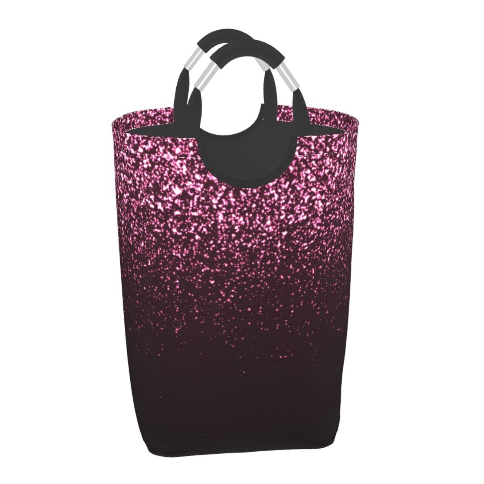 Gaeub Pink Glitter Sparkles A Print 50L Large Laundry Hampers with