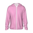thumbnail image 1 of Gaeub Pink Men's and Women's UPF 50+ Long-Sleeved Sun Protection Clothing, Fishing Shirt Long Sleeve Zip - 3X-Large, 1 of 7