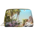 thumbnail image 1 of Gaeub Playful Hedgehog Forest Pond Printed Travel Cosmetic Bag,Makeup Bag, Large Capacity Toiletry Bag for Women, Portable Pouch Make Up Organizer with Zipper and Divider, 1 of 8