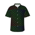 thumbnail image 1 of Gaeub Poker Shapes Print Men's Hawaiian Shirt,Button Down Short Sleeves Shirts,Tropical Beach Casual Button Down Shirts,3X-Large, 1 of 7