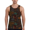 thumbnail image 1 of Gaeub Polynesian Turtles Men's Athletic Tank Top, Workout Sleeveless Shirts, Running Tank Tops for Gym, Running, Training - Large, 1 of 9