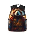 thumbnail image 1 of Gaeub Prairie Meditating Raccoon School Backpack Waterproof Bookbag for Men Women College High School Bags, 1 of 8