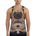 thumbnail image 1 of Gaeub Pug dog Yoga Men's Athletic Tank Top, Workout Sleeveless Shirts, Running Tank Tops for Gym, Running, Training - XX-Large, 1 of 9