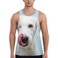 thumbnail image 1 of Gaeub Puppy Licks Nose Men's Athletic Tank Top, Workout Sleeveless Shirts, Running Tank Tops for Gym, Running, Training - XX-Large, 1 of 9