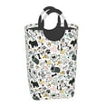 Gaeub Puppy Print 50L Large Laundry Hampers with Handles, Collapsible