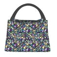 thumbnail image 1 of Gaeub Purple-Gold Triangles Collapsible Cooler Bag Insulated,Leakproof Food Bag for Hot or Cold Food Delivery,Travel Insulated Bag, or Beach Cooler Bags, 1 of 6