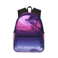 thumbnail image 1 of Gaeub Purple Moon Tree Night Sky School Backpack Waterproof Bookbag for Men Women College High School Bags, 1 of 8