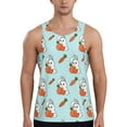 thumbnail image 1 of Gaeub Rabbit Is Eating Carrots Men's Athletic Tank Top, Workout Sleeveless Shirts, Running Tank Tops for Gym, Running, Training - Large, 1 of 9