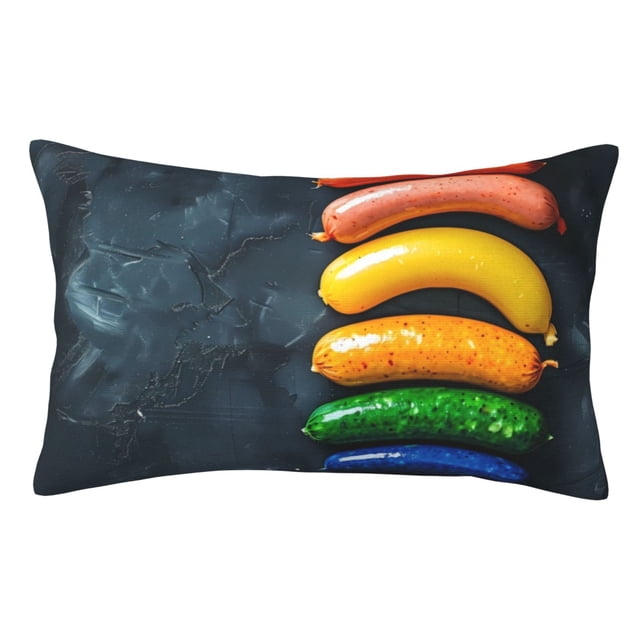 Gaeub Rainbow Sausages On Dark Slate Women's Short Sleeve One Piece