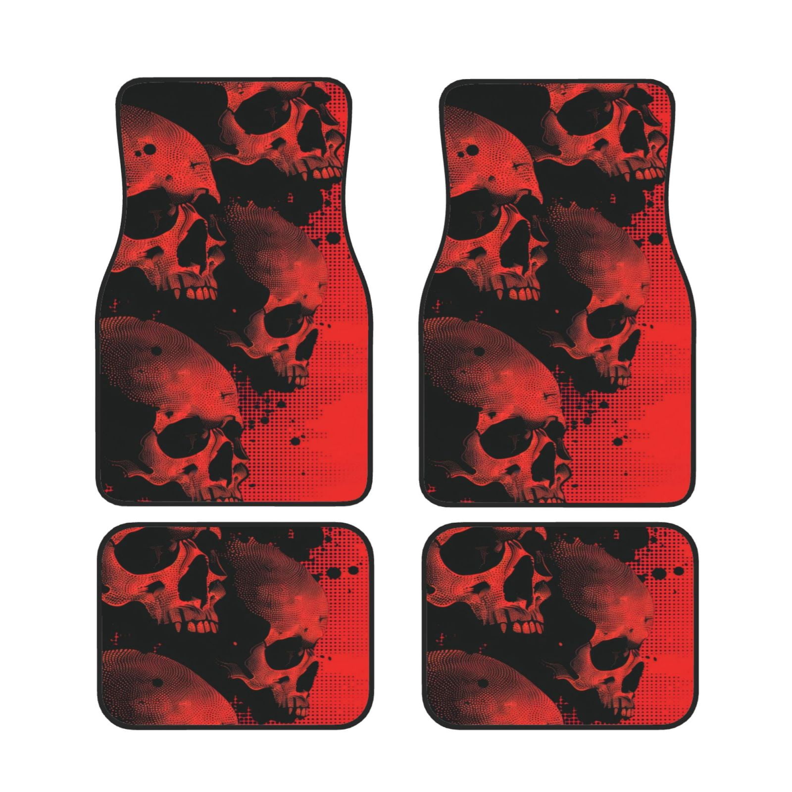 Fuzoiu Coral Reef Print Carpet Floor Mats For Car,Car Foot Mat Set Universal Fit 4 Piece Pad Set Fits Most Cars Trucks Vans Sedans Suv Auto Se