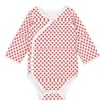 Gaeub Red Cross Unisex Babies' LongSleeve Bodysuit 100 Organic Cotton