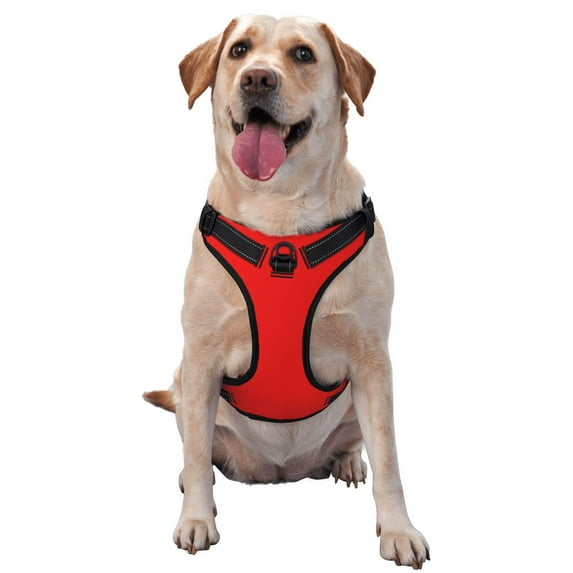Gaeub Red Gaeub Red No Pull Dog Harness, Secure and Adjustable Pet Vest for Outdoor Activities - Large