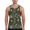 thumbnail image 1 of Gaeub Red Leaves Men's Athletic Tank Top, Workout Sleeveless Shirts, Running Tank Tops for Gym, Running, Training - Large, 1 of 9