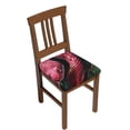 thumbnail image 1 of Gaeub Red Viper Jungle Intensity Square Chair Seat Covers, Stretch Fitted Printed Chair Seat Cushion Cover for Kitchen, Office-Two Pieces, 1 of 7