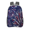 thumbnail image 1 of Gaeub Red White Blue Fireworks 1 Print Clear Backpack ,Clear Transparent Backpack, PVC Bag with Side Pockets,for Concert, Beach, Work, Travel & Sporting, 1 of 7