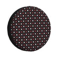thumbnail image 1 of Gaeub Red and white polka dots 14-17in Tire Cover, Spare Tire Cover, for Camper Caravan, Trailer, Car, Truck, SUV, Jeep - 16 inch, 1 of 9