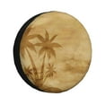 thumbnail image 1 of Gaeub Retro Palm Tree 14-17in Tire Cover, Spare Tire Cover, for Camper Caravan, Trailer, Car, Truck, SUV, Jeep - 15 inch, 1 of 9