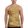 thumbnail image 1 of Gaeub Retro Palm Tree Men's Athletic Tank Top, Workout Sleeveless Shirts, Running Tank Tops for Gym, Running, Training - 3X-Large, 1 of 9