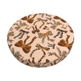 thumbnail image 1 of Gaeub Ribbon bows with leopard Print Round Bar Chair Cushion Cover, Velvet Seat Cushion Cover,Non-Slip Chair Cushion,Washable Stool Cover for Kitchen, Bar, and Office Stools-12 inch, 1 of 7