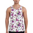 thumbnail image 1 of Gaeub Rose Flowers Men's Athletic Tank Top, Workout Sleeveless Shirts, Running Tank Tops for Gym, Running, Training - 3X-Large, 1 of 9