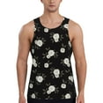 thumbnail image 1 of Gaeub Rose Flowers Men's Athletic Tank Top, Workout Sleeveless Shirts, Running Tank Tops for Gym, Running, Training - Large, 1 of 9
