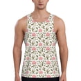 thumbnail image 1 of Gaeub Rose Flowers Men's Athletic Tank Top, Workout Sleeveless Shirts, Running Tank Tops for Gym, Running, Training - Medium, 1 of 9