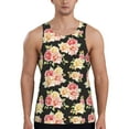 thumbnail image 1 of Gaeub Rose Flowers Men's Athletic Tank Top, Workout Sleeveless Shirts, Running Tank Tops for Gym, Running, Training - X-Large, 1 of 9