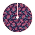 thumbnail image 1 of Gaeub Rose Flowers Print Christmas Tree Skirt,Christmas Decorations,Round Xmas Skirt for Christmas Indoor Decorations Xmas Winter Holiday Party Supplies-30", 1 of 6