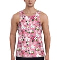 thumbnail image 1 of Gaeub Rose Rabbit Men's Athletic Tank Top, Workout Sleeveless Shirts, Running Tank Tops for Gym, Running, Training - 3X-Large, 1 of 9