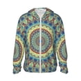 thumbnail image 1 of Gaeub Round Mandala1 Men's and Women's UPF 50+ Long-Sleeved Sun Protection Clothing, Fishing Shirt Long Sleeve Zip - Medium, 1 of 9