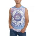thumbnail image 1 of Gaeub Round Snow Merry Christmas Men's Sleeveless Muscle Shirts Workout Tank Tops, Odor Protection and Comfortable - Medium, 1 of 8
