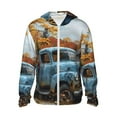 thumbnail image 1 of Gaeub Rustic Vintage Truck Autumn Men's and Women's UPF 50+ Long-Sleeved Sun Protection Clothing, Fishing Shirt Long Sleeve Zip-Medium, 1 of 7