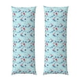 thumbnail image 1 of Gaeub Sailboats Anchors Printed Long Body Pillowcase Envelope Closure 1 Pack Wrinkle for Night Sweats - 20x54 in, 1 of 8