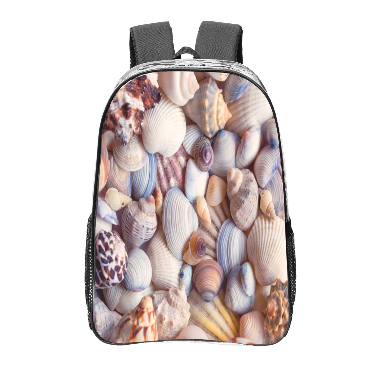 Gaeub Sea Shells Print Clear Backpack ,Clear Transparent Backpack, PVC ...
