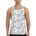 thumbnail image 1 of Gaeub Sea Turtle Men's Athletic Tank Top, Workout Sleeveless Shirts, Running Tank Tops for Gym, Running, Training - 3X-Large, 1 of 9