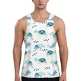 thumbnail image 1 of Gaeub Sea Turtle Men's Athletic Tank Top, Workout Sleeveless Shirts, Running Tank Tops for Gym, Running, Training - Small, 1 of 9