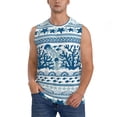 thumbnail image 1 of Gaeub Sea Underwater Jellyfish Men's Sleeveless Muscle Shirts Workout Tank Tops, Odor Protection and Comfortable - X-Large, 1 of 8