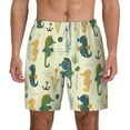 thumbnail image 1 of Gaeub Seahorse Mens Swim Trunks Stretch Beach Shorts Quick Dry for Men Swim Shorts Swimwear with Pockets- Small, 1 of 9