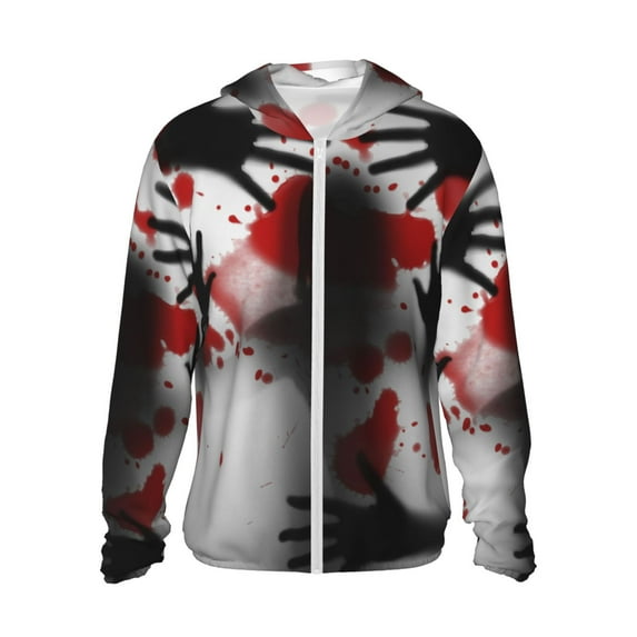 Gaeub Shadows Behind Men's and Women's UPF 50+ Long-Sleeved Sun Protection Clothing, Fishing Shirt Long Sleeve Zip-XX-Large